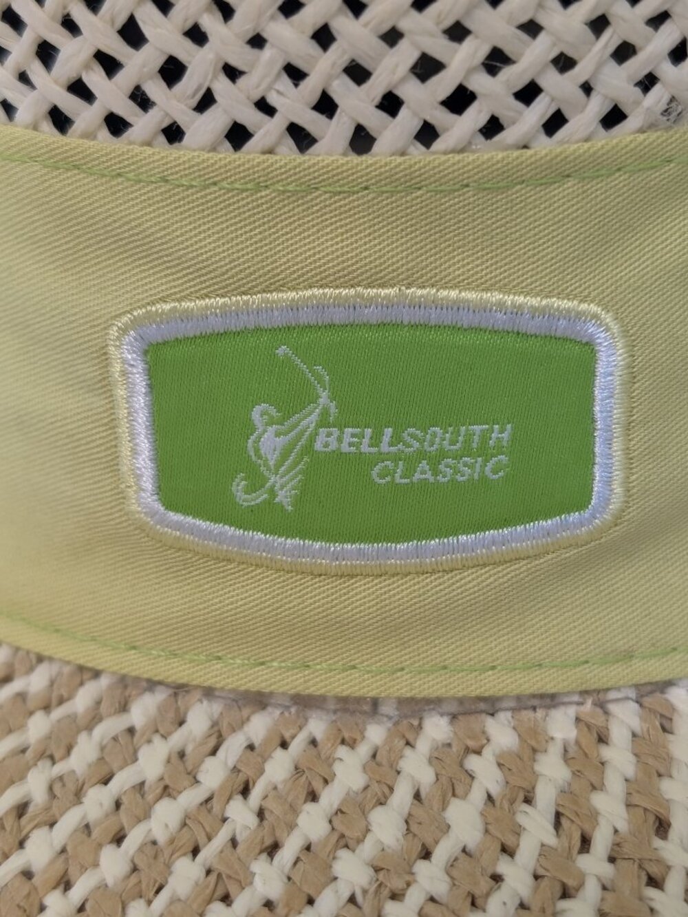 Kate Lord Y2K Bellsouth Classic Straw Sun Hat Golf Tournament S/M Preppy Resort - Picture 2 of 6